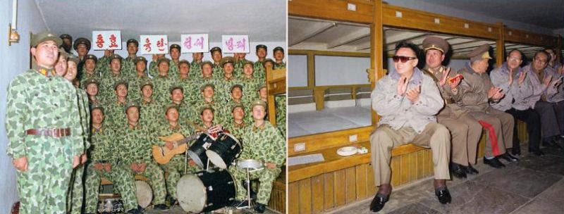 На мини-концерте военнослужащих. Ноябрь 1996 года.