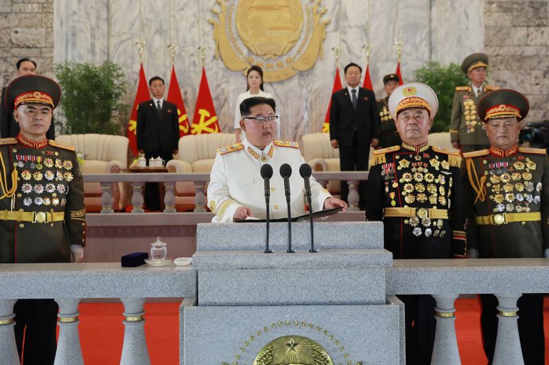 Ким Чен Ын выступил с юбилейной речью