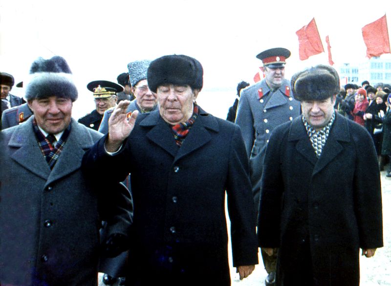 В апреле 1978 года город посетил Генеральный секретарь ЦК КПСС Леонид Ильич Брежнев (на фото А. Чёрный, Л. Брежнев, А. Буряк)