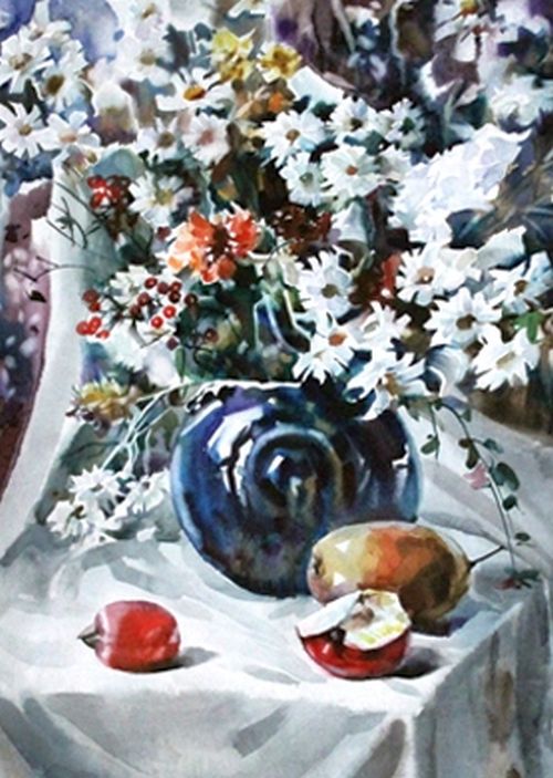 «Натюрморт». Корейская национальная живопись (Ли Иль Гван, 16лет)