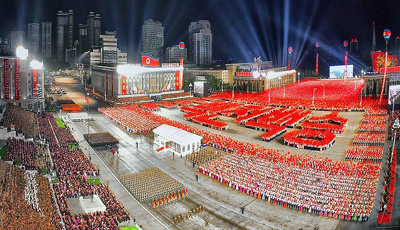 Торжественный военный парад в честь 90-летия КНРА в апреле с. г.