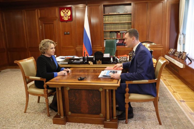 Михаил Дегтярев встретился с председателем Совета Федерации Валентиной Матвиенко