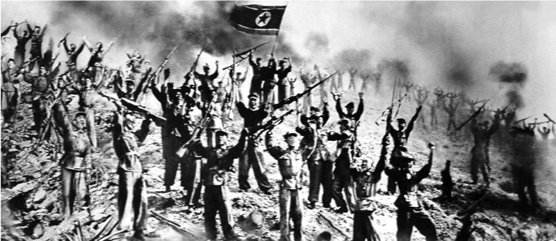 Бойцы Народной Армии встретили Победу в войне.