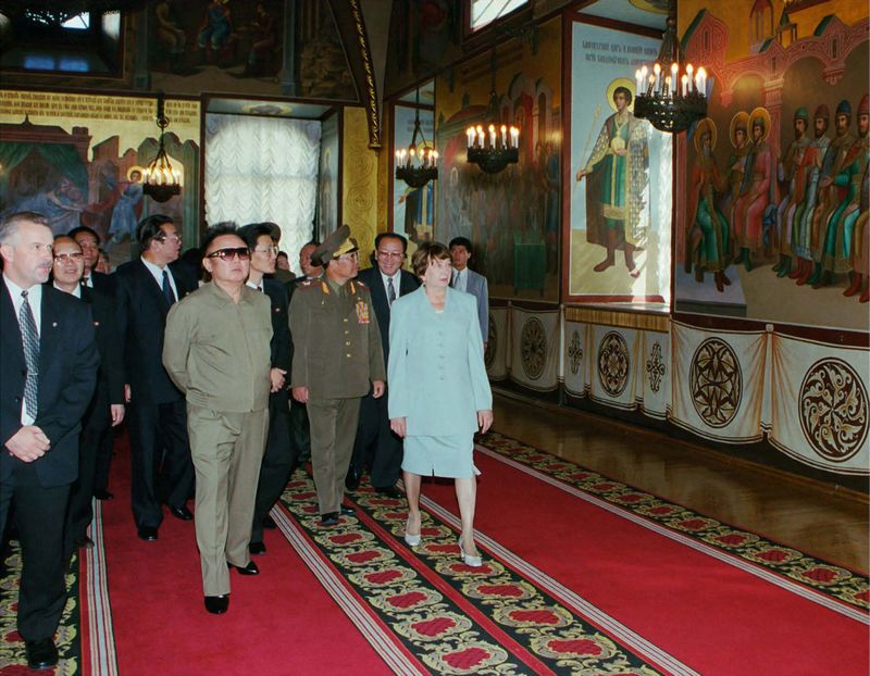 Во время осмотра историко-культурных памятников в Кремле.