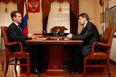Д. Медведев и Н. Дудов