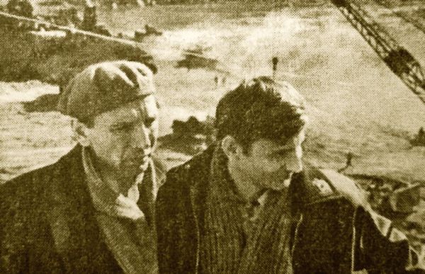 М. Асламов и Б. Резник на Зейской ГЭС