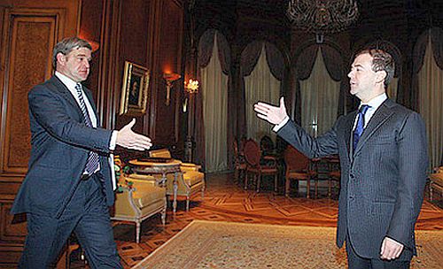 С. Дарькин и Д. Медведев