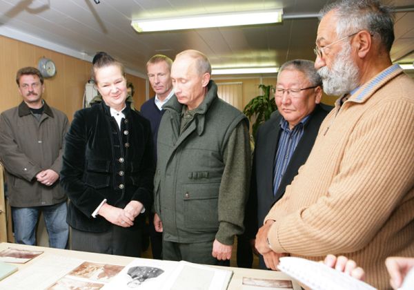 В. Путин, Е. Борисов, А. Чилингаров
