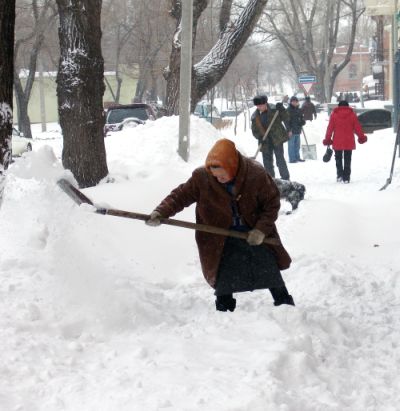 Хабаровск в снегу
