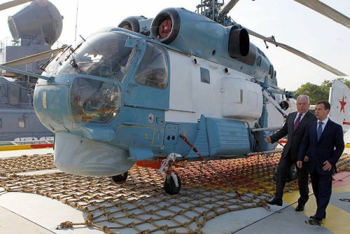 С директором Пограничной службы Владимиром Проничевым во время посещения пограничного патрульного судна «Командор»