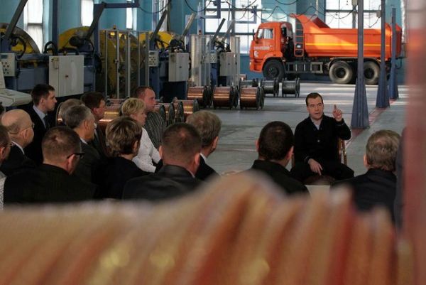 Встреча с работниками предприятий Хабаровского края и активом партии «Единая Россия». Фото пресс-службы Президента России