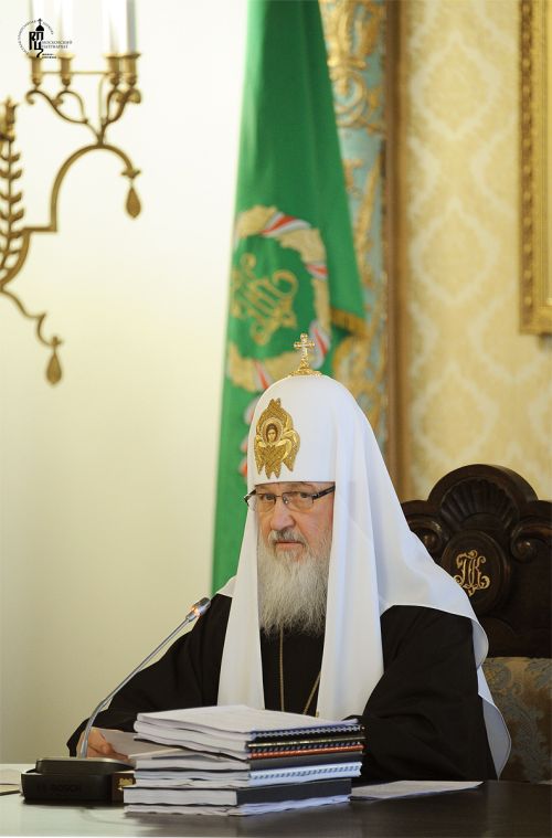 Патриарх Кирилл. Заседание Высшего Церковного Совета Русской Православной Церкви 3 апреля 2012 года