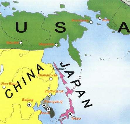 Территория Дальнего Востока России в 2050 году (по методике компьютерного прогнозирования, разработанной заведующим лабораторией математической социологии Центрального экономико-математического института РАН  профессором Юрием Гаврилец).  fersht.narod.ru