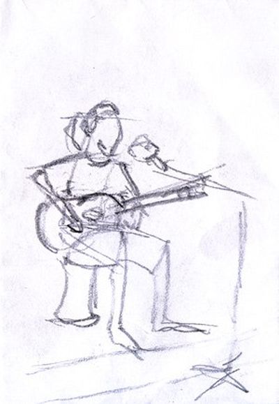 Павел Баканов. Рис. Вячеслав Войцеховский