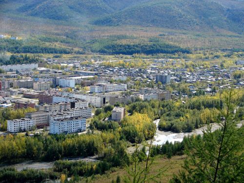 Посёлок Палатка Хасынского района Магаданской области. Часть панорамы. Фото: Андрей Гирёв