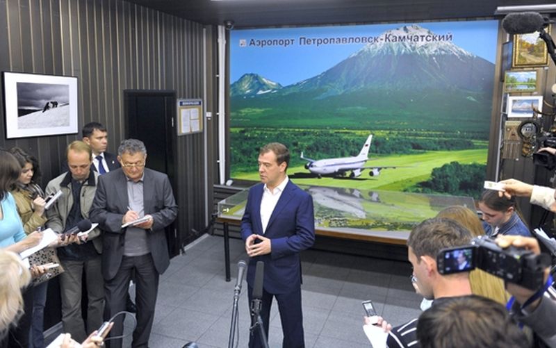 По завершении рабочей поездки на Дальний Восток Председатель Правительства Российской Федерации Д.А.Медведев ответил на вопросы журналистов
