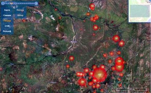 Так горит Якутия