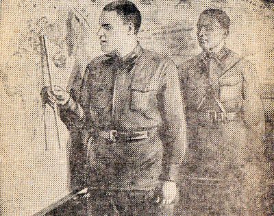 Танкисты Михеевы на занятиях.