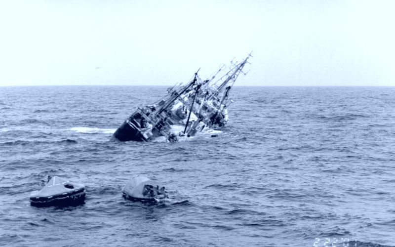 Это первое рыболовное судно, которое в 2001 году расстреляли самолетом пограничной авиации и которое затонуло на глубине 5 км вместе с убитым в рубке капитаном. РТМС-01 - был шхуной японской постройки «Бонанза-301», которая затем стала «Тайфуном-4» и которую после затопления прозвали «Альбатрос-101».