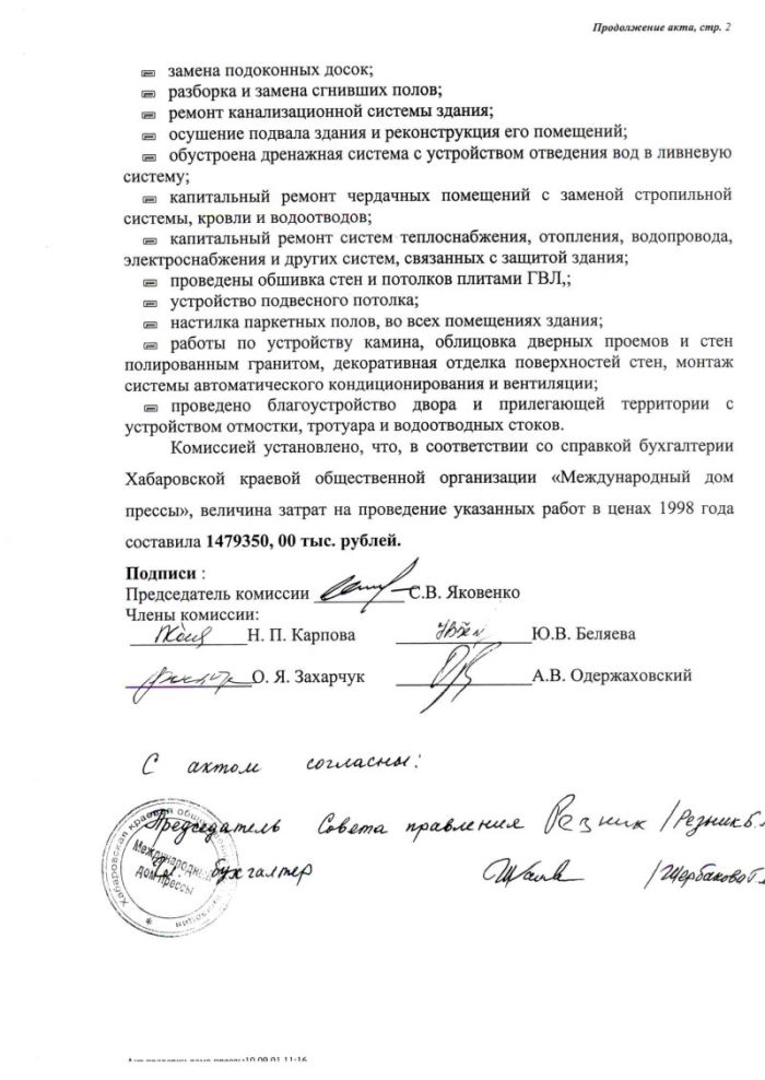 Акт комиссии