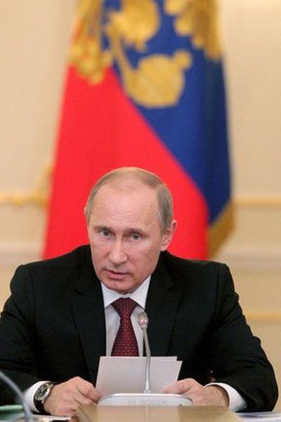 В. Путин. На заседании президиума Государственного совета. Фото пресс-службы Президента России