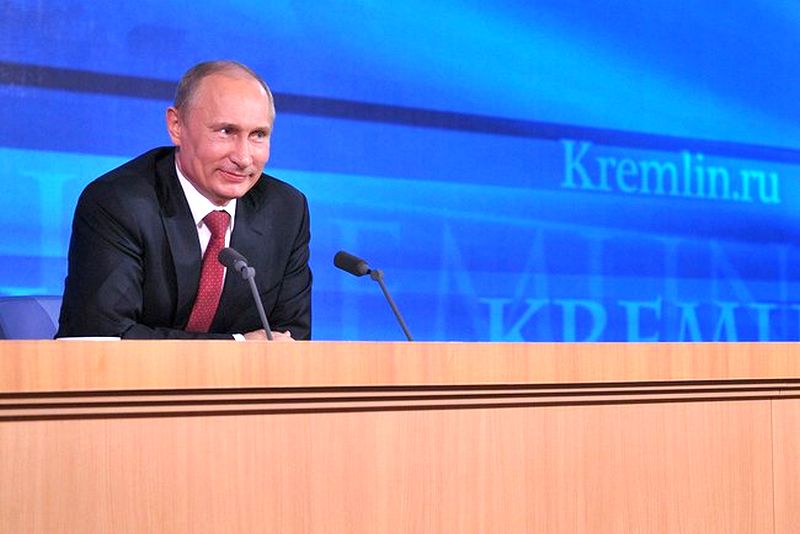 Пресс-конференция Владимира Путина. Фото пресс-службы Президента России